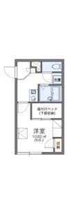 レオパレスパークサイド比治山の間取り画像