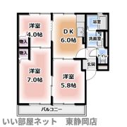 クレセールメゾンCの間取り画像