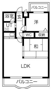 レジデンス五月丘の間取り画像