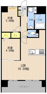 LIBTH菊陽Ⅱの間取り画像