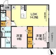 セレスティア唐山町の間取り画像
