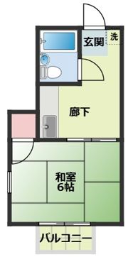 デュークハイツクロガネの間取り画像