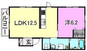 コーポくまA棟の間取り画像