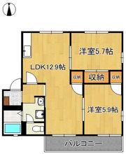 フレグランスM B棟の間取り画像