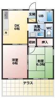 セジュールひまわりの間取り画像