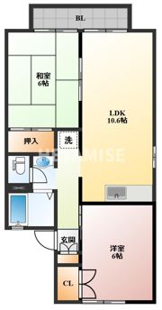プレジール宮小路A棟の間取り画像