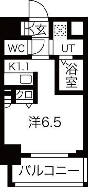 アクアプレイス梅田Ⅱの間取り画像