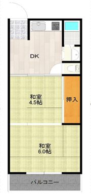 小田第1マンションの間取り画像