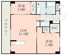 モアナ嘉島の間取り画像