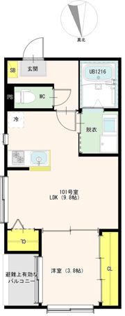 スヴニール田島の間取り画像