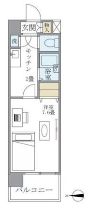 イーストコート芝の間取り画像