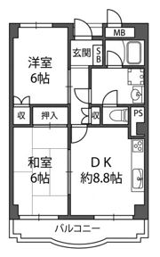 グリーンハイツ諏訪山の間取り画像