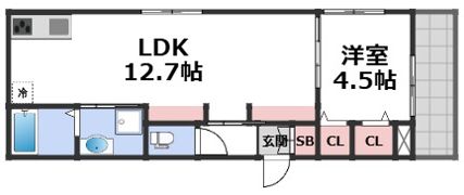 アパートメントyⅡの間取り画像