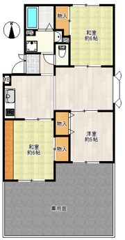 サニーハイツ高台 B棟の間取り画像