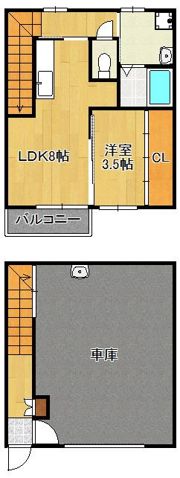 ギャラン中間 C棟の間取り画像