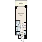 S-RESIDENCE難波大国町dominaの間取り画像