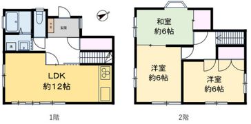 栗原借家の間取り画像