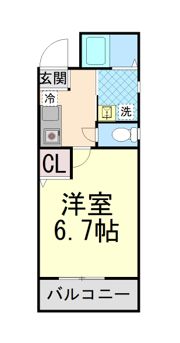 上野坂グランハイツCの間取り画像