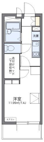 レオパレスKウッズⅡの間取り画像