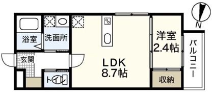 セブンプロート五日市駅前の間取り画像
