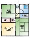 諏訪アパートの間取り画像