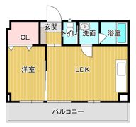 シャトー鉄砲塚の間取り画像