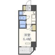 プレサンス心斎橋ラヴィの間取り画像
