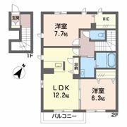シャーメゾン阿南の間取り画像