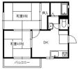 サンハイツ廣木の間取り画像