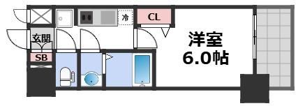 プレサンス鶴橋トレヴィエの間取り画像