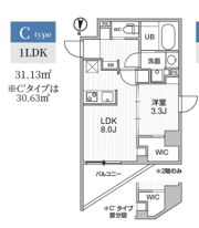 S-RESIDENCE亀戸balmの間取り画像