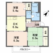 シャーメゾン大福 A棟の間取り画像