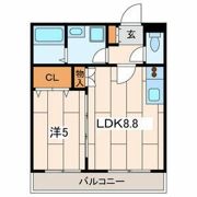 Bonheur E（ボヌーレ）の間取り画像