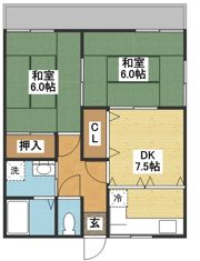 ハイツ吉和Ⅰの間取り画像