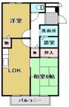 ハイツサンライフ郡家の間取り画像