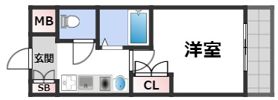 エスリード難波駅前の間取り画像