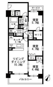 シャンピアグランデ深沢の間取り画像