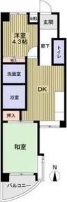 シャトー柴原の間取り画像