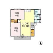 岩崎ハイツの間取り画像