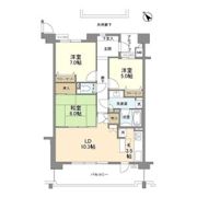 新千里桜ヶ丘メゾンシティ壱番館の間取り画像