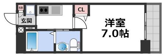 M´プラザ小阪駅前の間取り画像