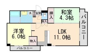 マティエール曽根の間取り画像