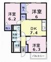 ソレイユ スクエアーCの間取り画像