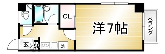コーポ葉月の間取り画像