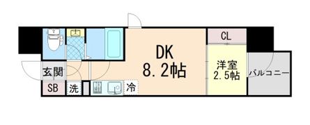 セレニテ神戸駅前アリエの間取り画像