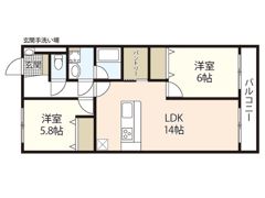 ALIVE牛田の間取り画像