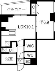 ArtizA阿波座の間取り画像