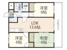 リベルテ中央の間取り画像