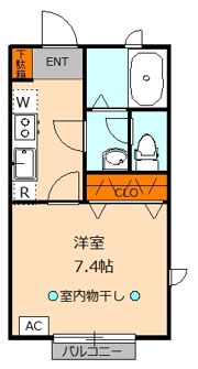 ハイムなゆたⅡの間取り画像