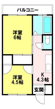 第一岸マンションの間取り画像